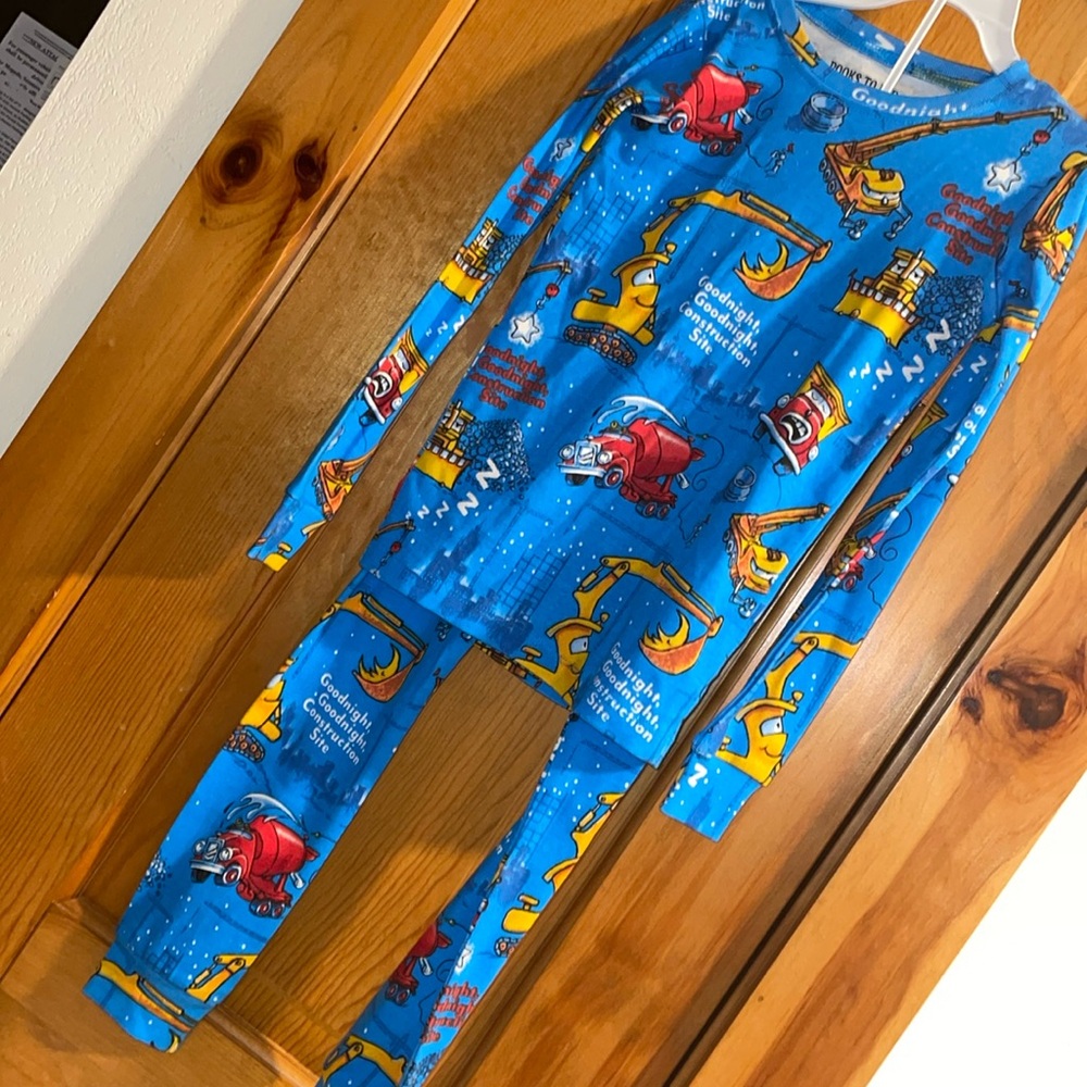 Books To Bed Good Night Good Night Construction Site 2 Piece Pajamas & Book 7